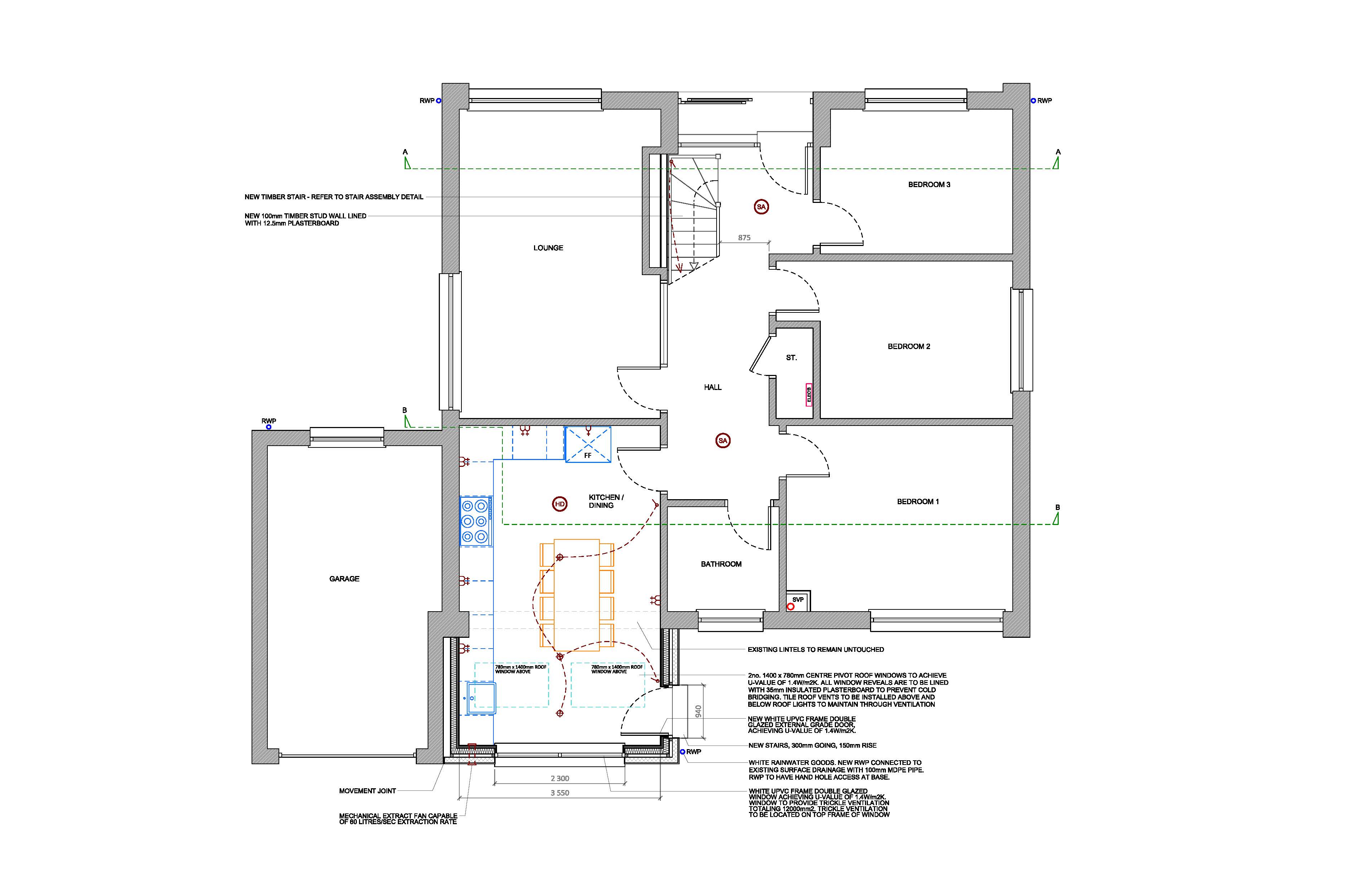 Proposed ground floor plan